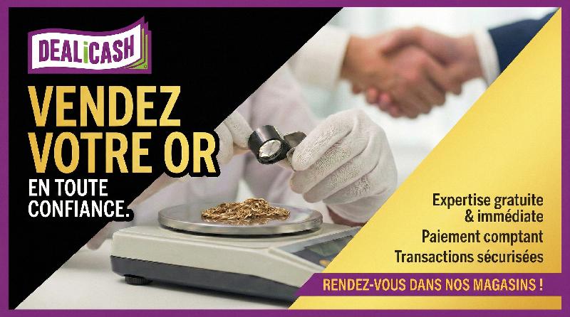 C'est le meilleur moment pour vendre votre or chez DEALiCASH