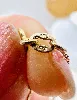 collier pendentif en 2 ors orné de 3 petits diamants or 375 millième (9 ct) 1,56g