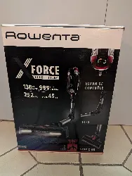 aspirateur balai rowenta x-force flex 11.60 rh9877wo 2-en-1 rouge/gris