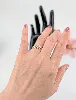bague 2 or motif plumes or 750 millième (18 ct) 1,10g
