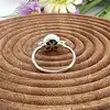 bague argent perle et oxydes argent 925 millième (22 ct) 2,07g