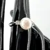 bague argent perle et oxydes argent 925 millième (22 ct) 2,07g