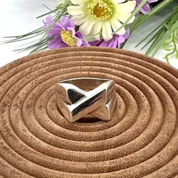 bague en argent design croisé t62 argent 925 millième (22 ct) 16,62g