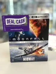 blu-ray moonfall + midway - 4k ultra hd + blu - ray