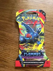 booster pokémon - méga - évolution flammes fantasmagoriques (10 cartes) fr