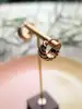 boucles d'oreilles créoles bombées en or rose or 750 millième (18 ct) 4,19g