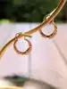 boucles d'oreilles créoles en or rose or 750 millième (18 ct) 1,38g