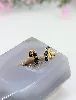 boucles d'oreilles or et saphir or 750 millième (18 ct) 3,29g