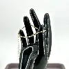 bracelet bracelet rivière serti d'oxydes en acier doré l16-21 cm