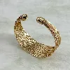bracelet jonc multi-rangs doré