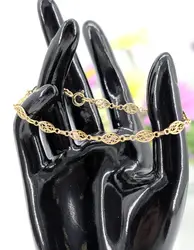 bracelet maille filigrane or 750 millième (18 ct) 3,53g