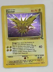 carte pokemon elector 15/62 holo set fossile edition 2