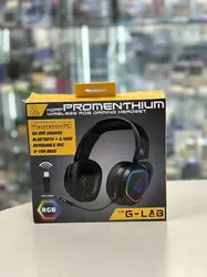 casque gamer sans fil the g - lab korp promenthium - microphone - rgb - pc/ps4/xbox one - noir