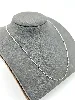 chaîne en argent maille forçat  argent 925 millième (22 ct) 3,40g