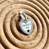 charm padonra en forme de coeur de l'amitié argent 925 millième (22 ct) 1,69 g
