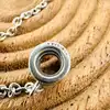 charm pandora chaîne de sécurité fleur de marguerite  argent 925 millième (22 ct) 3,39g