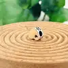 charm pandora coeur émail rose  argent 925 millième (22 ct) 2g
