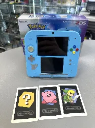 console nintendo 2ds : bleu + pokémon lune préinstallé - édition speciale