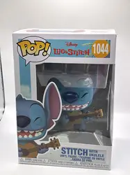 figurine funko! pop - lilo et stitch [disney] n°1044 - stitch avec ukulélé (55615)