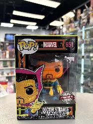 figurine funko! pop - marvel: black light n°651 - dr. strange  - exclusive - fu48848