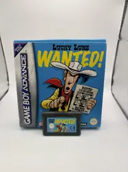 jeu gameboy advance lucky luke - wanted