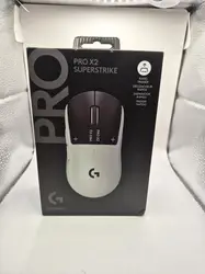 jeu pc logitech g pro x2 superstrike souris gaming droitier rf wireless + usb type - c optique 44000 dpi