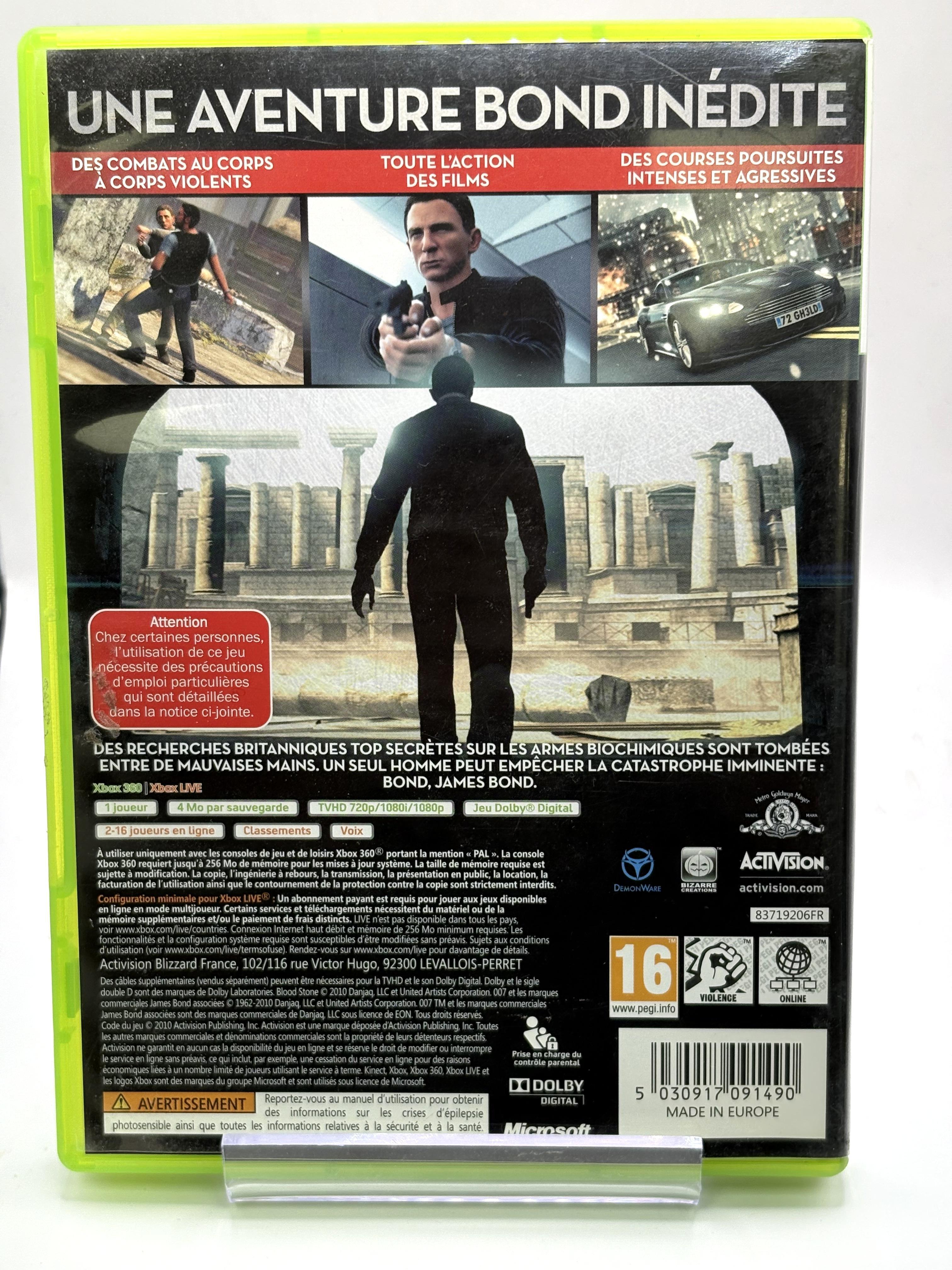 Jeu Xbox 360 James Bond 007 Blood Stone