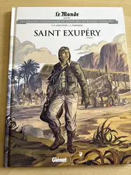 livre le monde volume 59- saint exupéry tome 1 - les grands personnages de l'histoire en bandes dessinées