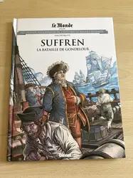 livre le monde volume 67 - suffren la bataille de gondelour - les grands personnages de l'histoire en bandes dessinées