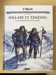 livre le monde volume 70 - hillary et tenzing à la conquête du toit du monde - les grands personnages de l'histoire en bandes dess