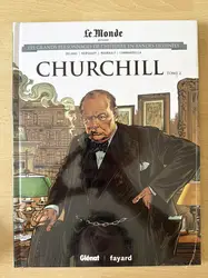 livre les grands personnages de l'histoire en bandes dessinées titre de l'album * tome 14 - churchill - 2
