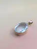 pendentif or serti d'une grande aigue-marine or 750 millième (18 ct) 6,12g
