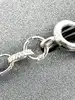 bracelet argent maille alternée et perles texturées l20cm argent autre 4,42g