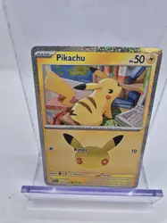 carte pokémon pikachu 031/128 30 ans