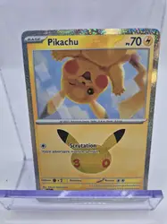 carte pokémon pikachu 04/30 30 ans