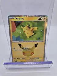 carte pokémon pikachu 05/30 30 ans
