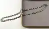chac collier chaîne maille grain de café en acier doré l50 cm