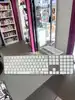 clavier sans fil azerty apple magic keyboard avec touch id et pavé numérique blanc