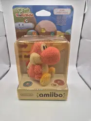 figurine amiibo yoshi's wolly world - yoshi de laine rose