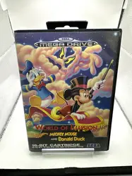 jeu sega megadrive mgd world of illusion starring disney's mickey mouse donald duck