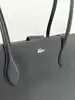 sac tote lacoste daily city en synthétique noir