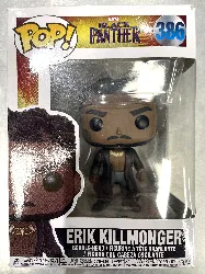 figurine funko pop! - marvel black panther - erik killmonger avec cicatrices