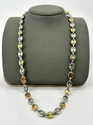 collier en maille grain de café l60cm