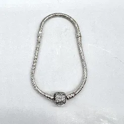 bracelet pandora  argent maille serpent scintillant argent 925 millième (22 ct) 14 g