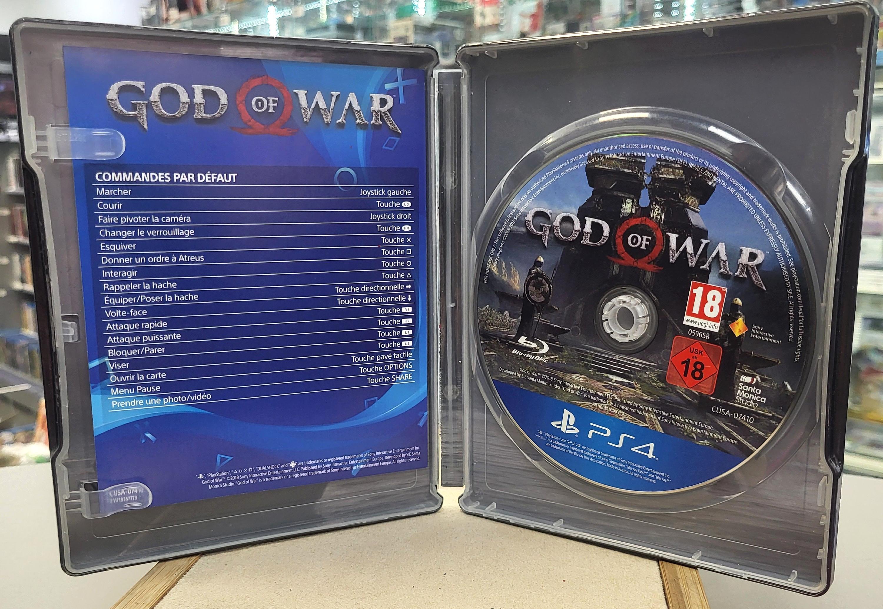 Jeu Ps4 God Of War Edition Limitée