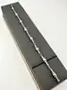 bracelet en argent souple avec tubes et perles l19,5cm argent 925 millième (22 ct) 7,8g