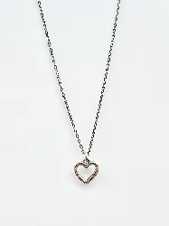 collier argent avec pendentif coeur argent 925 millième (22 ct) 1,73 g