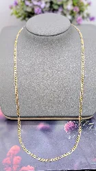 collier or maille figaro or 750 millième (18 ct) 17,79g