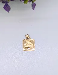 pendentif or generali orné d'un diamant d'environ 0,10ct en serti clos or 750 millième (18 ct) 6,95g