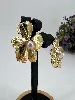 3117809 boucles d'oreilles en forme de fleur ornée de perle synthétique en acier doré